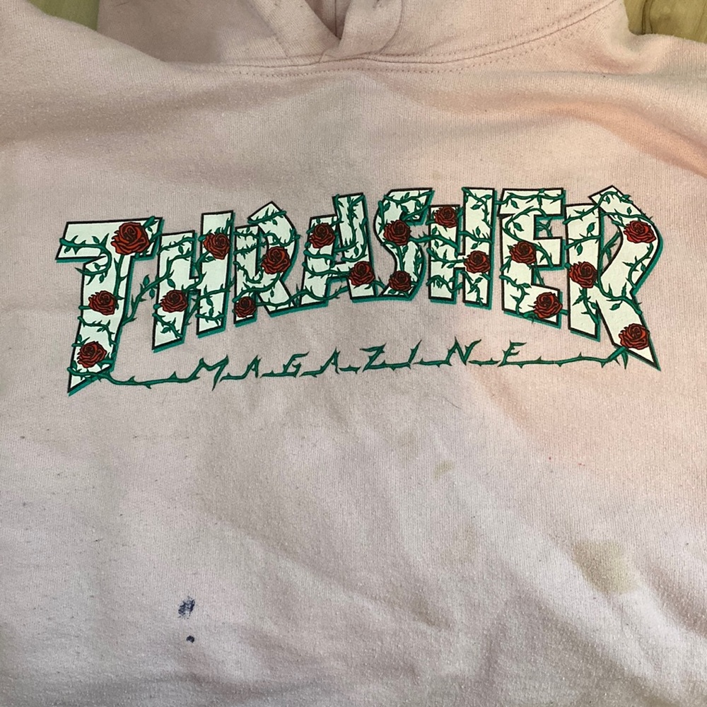 Pink thrasher hoodie
